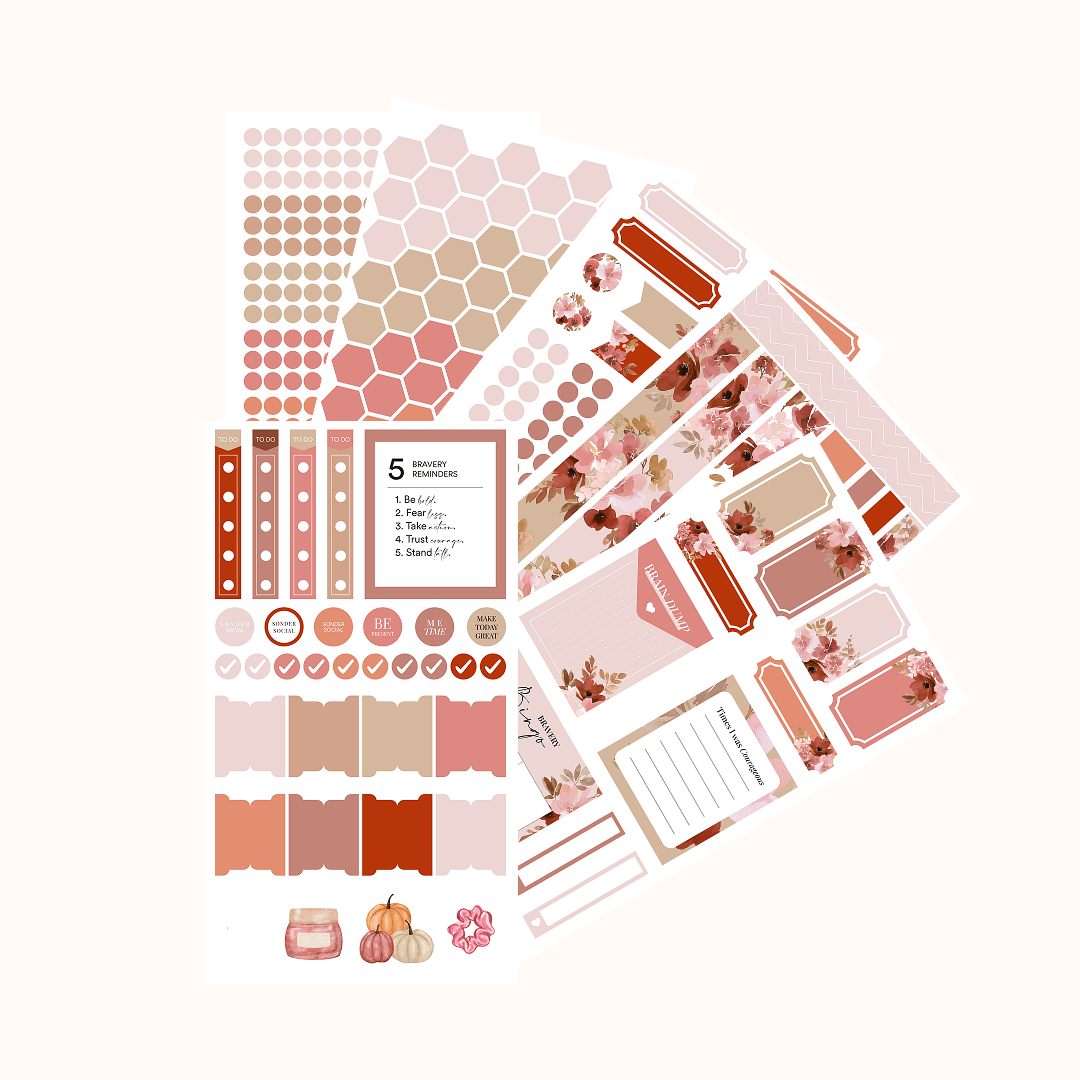 Silk + Sonder Digital Monthly Sticker Pack