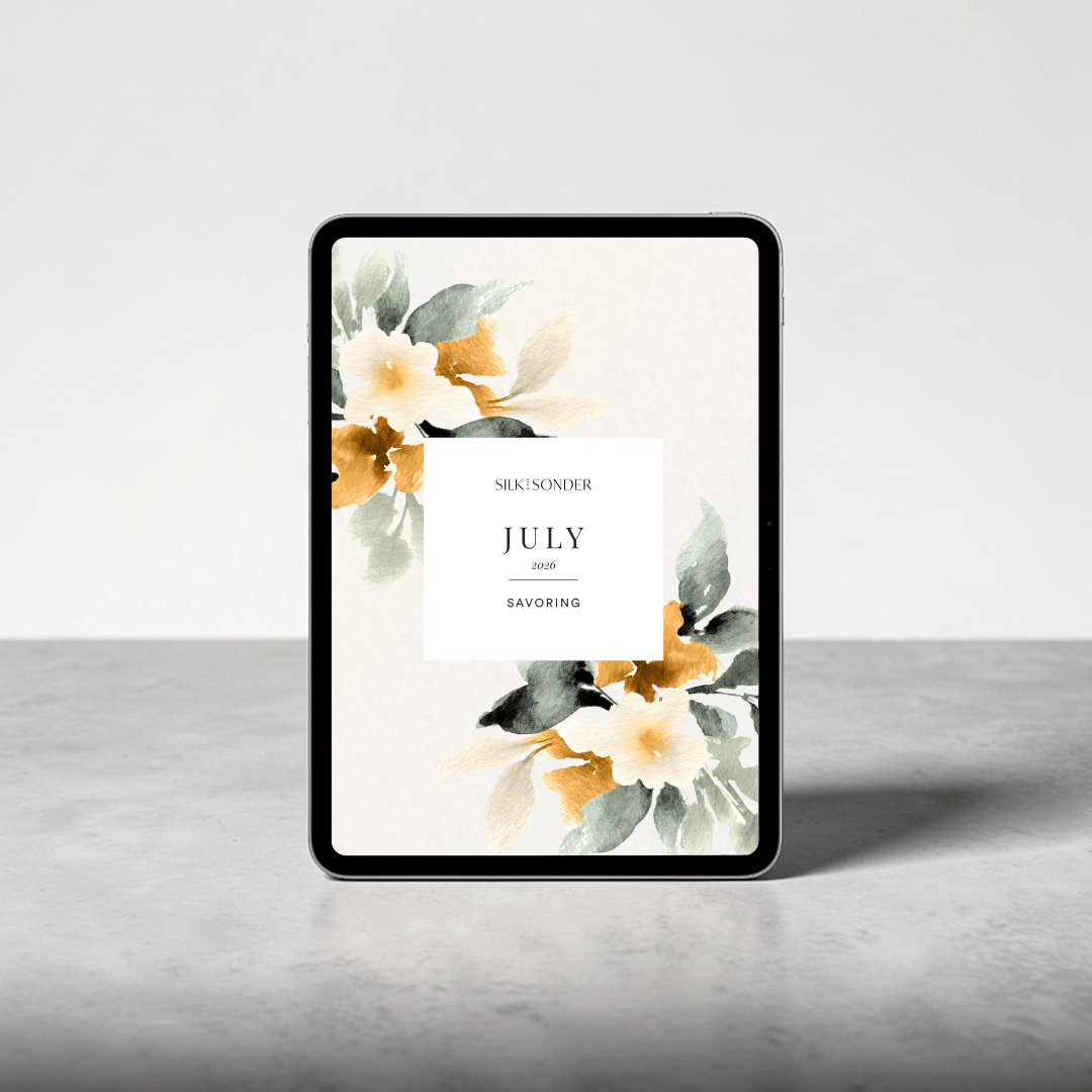 Silk + Sonder July: Digital Monthly Journal