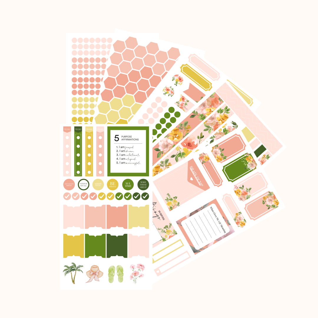 Silk + Sonder Monthly Sticker Pack