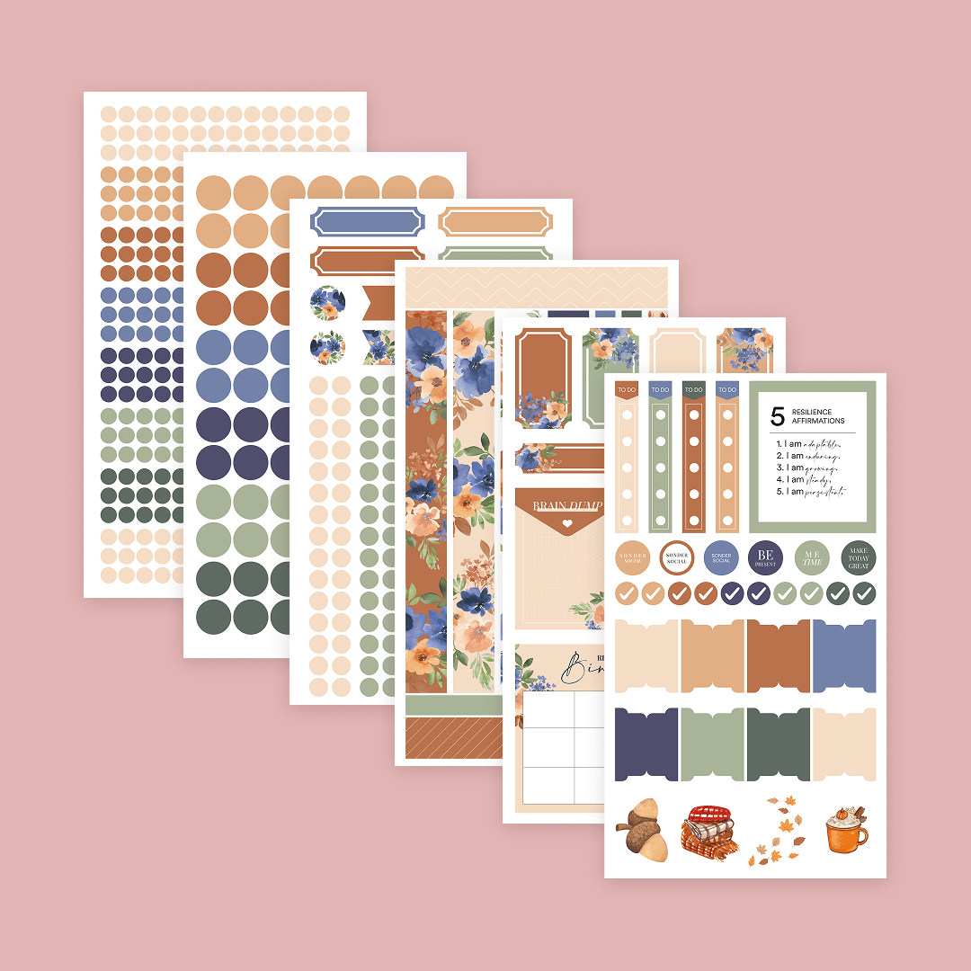 Silk + Sonder Monthly Sticker Pack