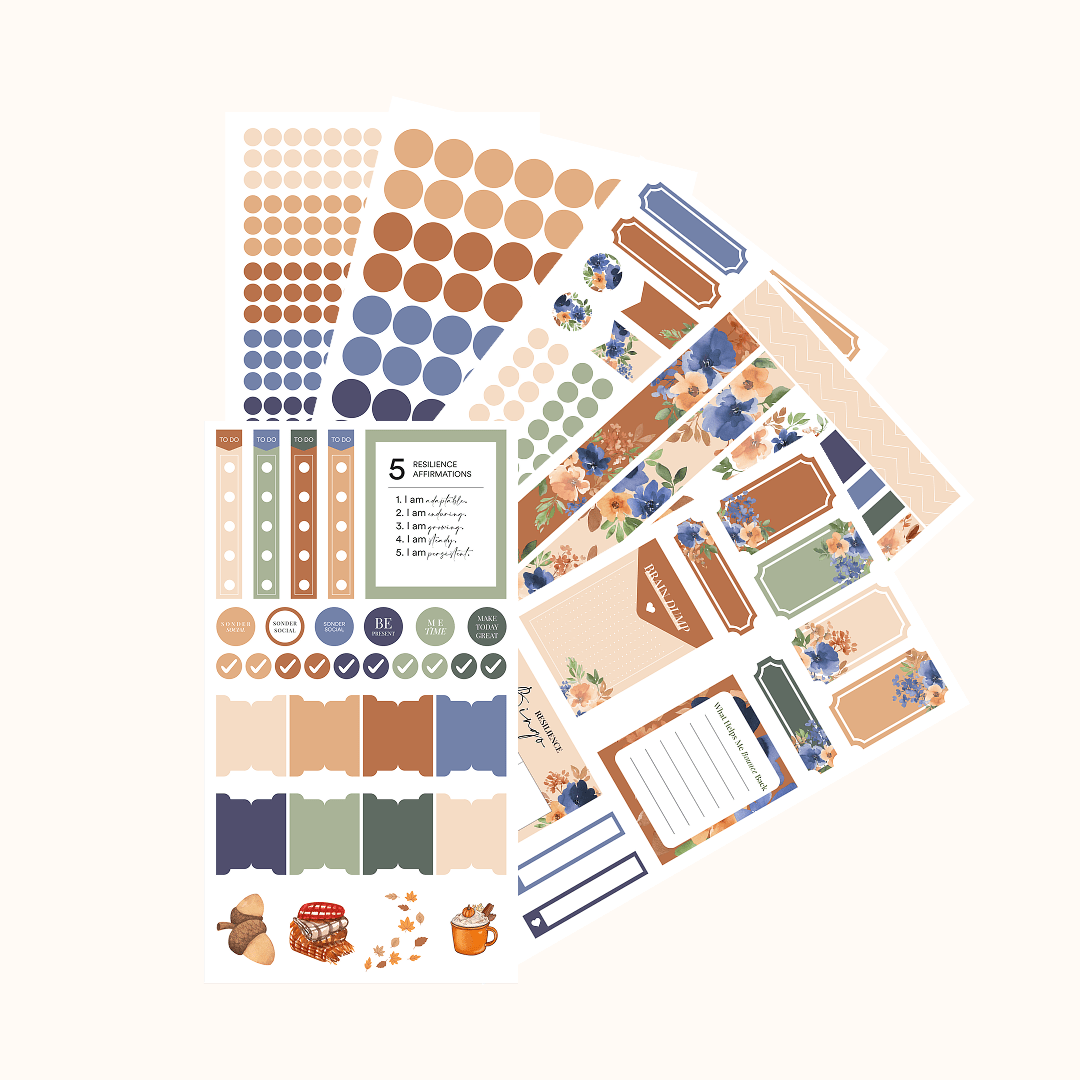 Silk + Sonder Monthly Sticker Pack