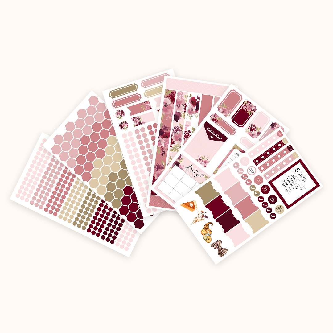 Silk + Sonder Monthly Sticker Pack