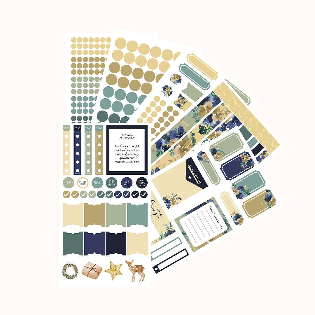 Silk + Sonder Monthly Sticker Pack