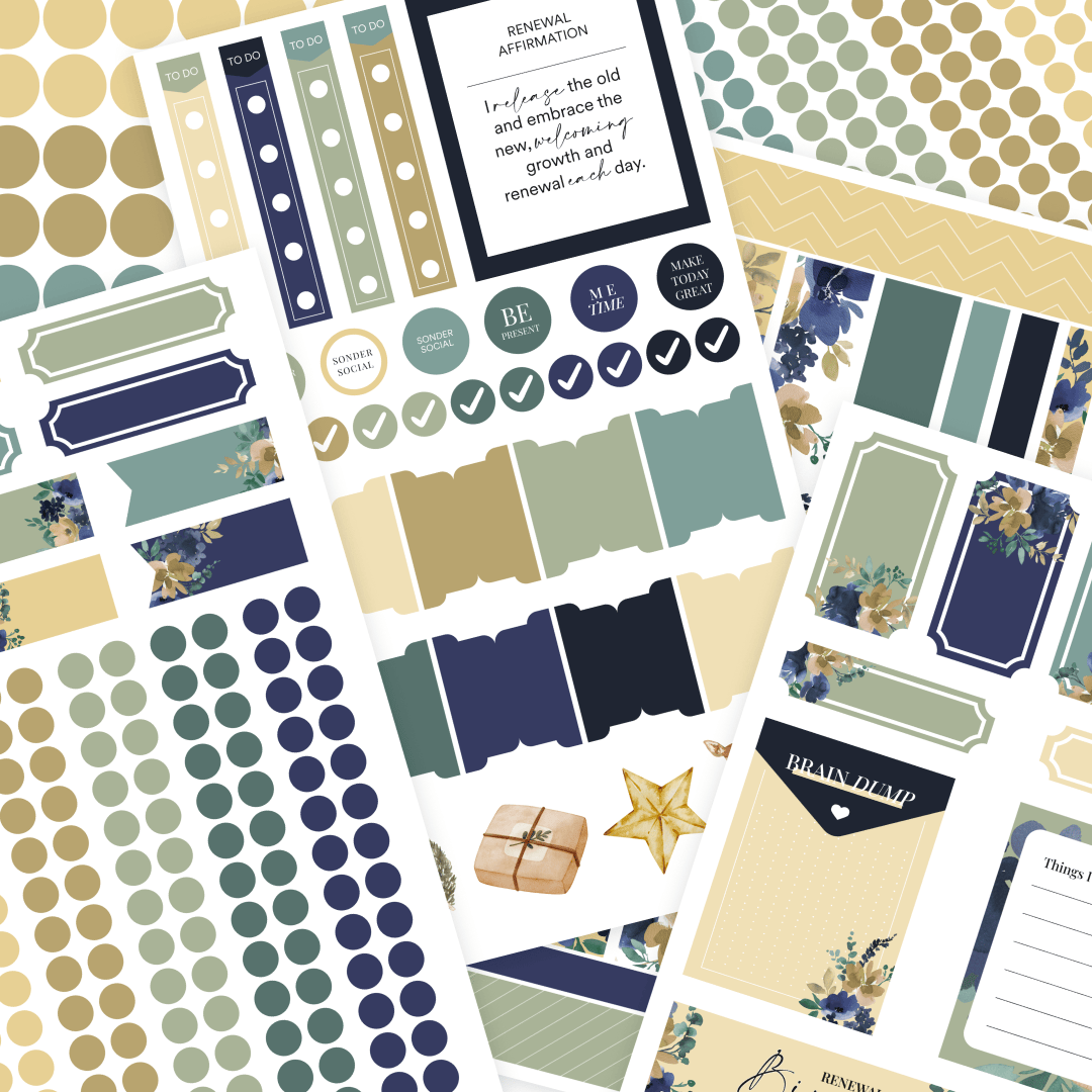 Silk + Sonder Monthly Sticker Pack