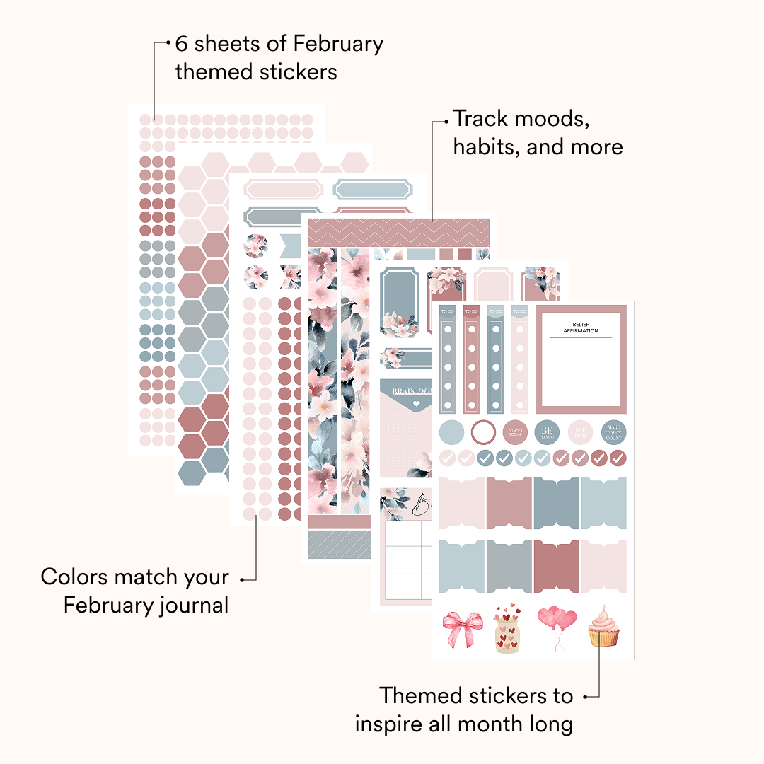 Silk + Sonder Monthly Sticker Pack