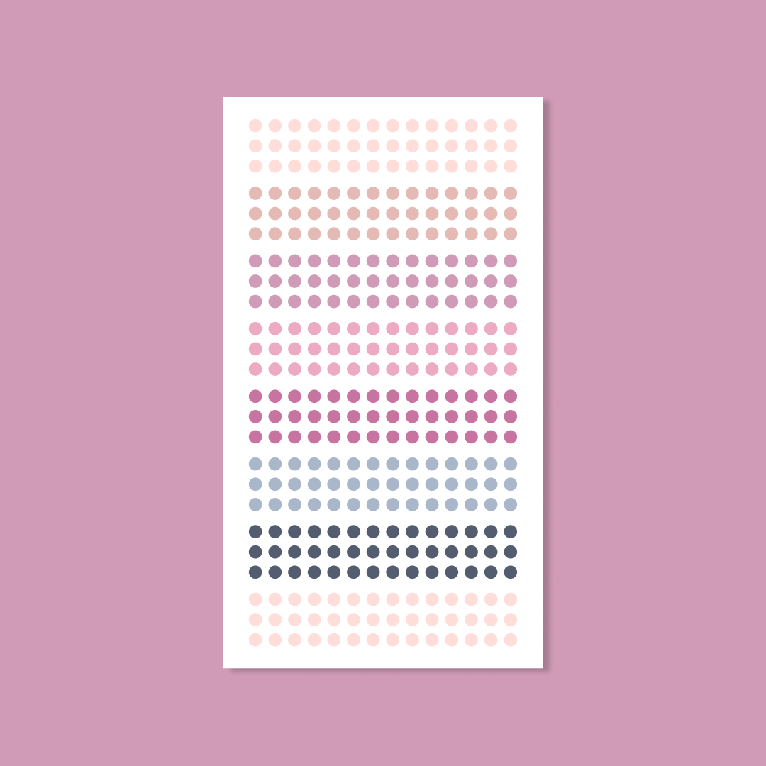 Silk + Sonder Small Circles (Habit Tracker) Joy Stickers By The Sheet