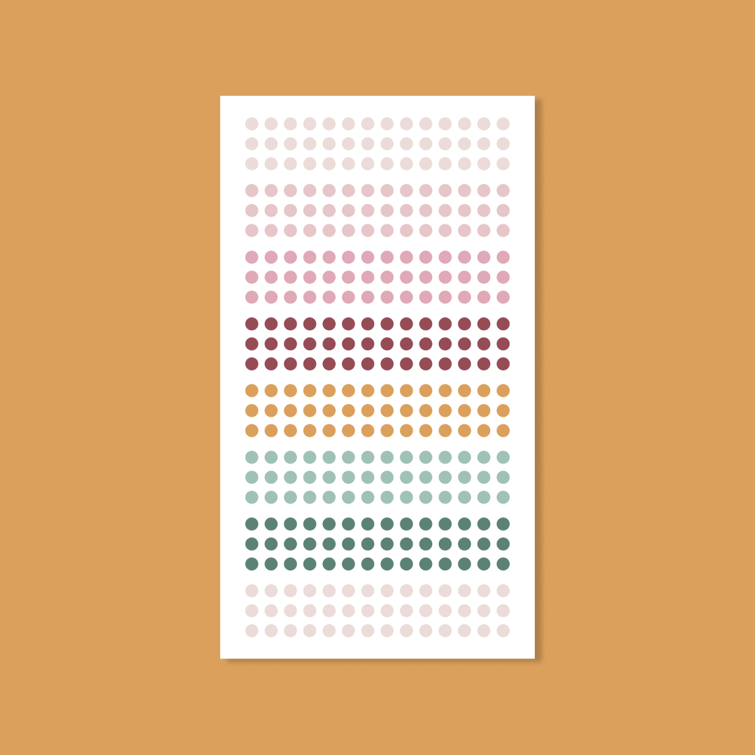 Silk + Sonder Small Circles (Habit Tracker) Opportunity Stickers By The Sheet