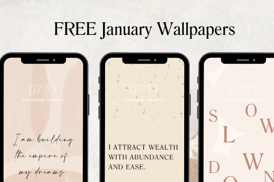 FREE January Wallpapers To Help You Manifest Your Best Life