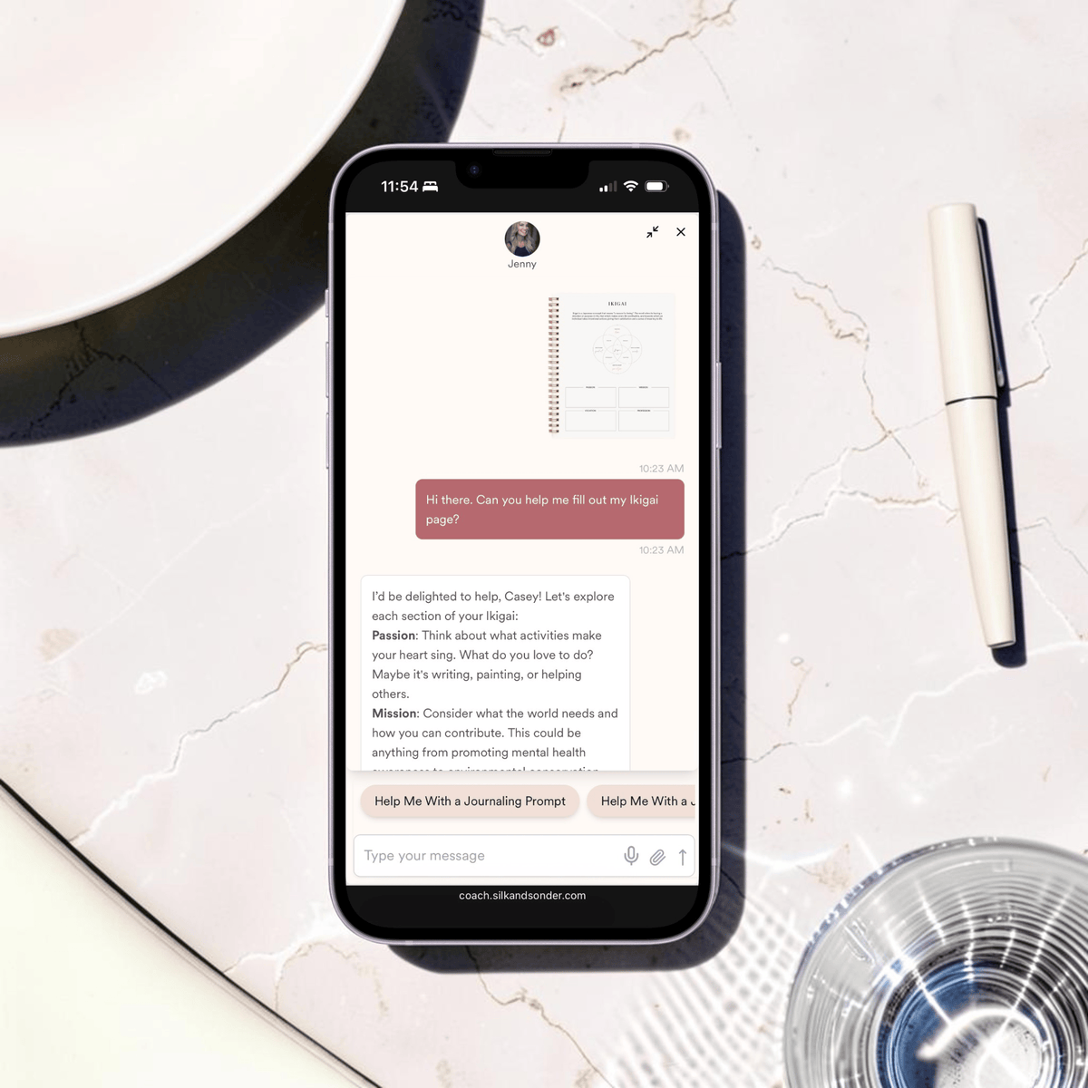 Chatting with your 24/7 life stylist in Sonder Coach