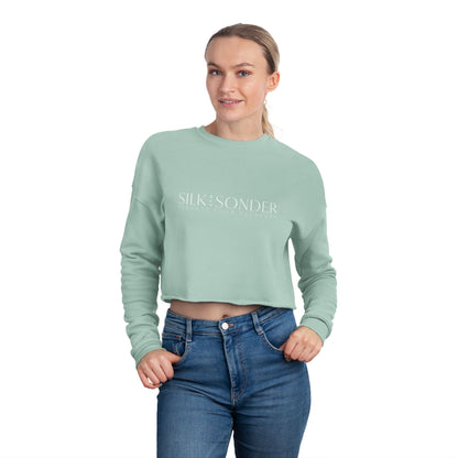 Printify Sweatshirt Silk + Sonder Logo Cropped Sweatshirt