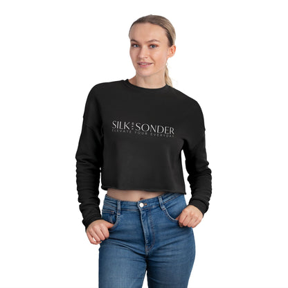 Printify Sweatshirt Silk + Sonder Logo Cropped Sweatshirt