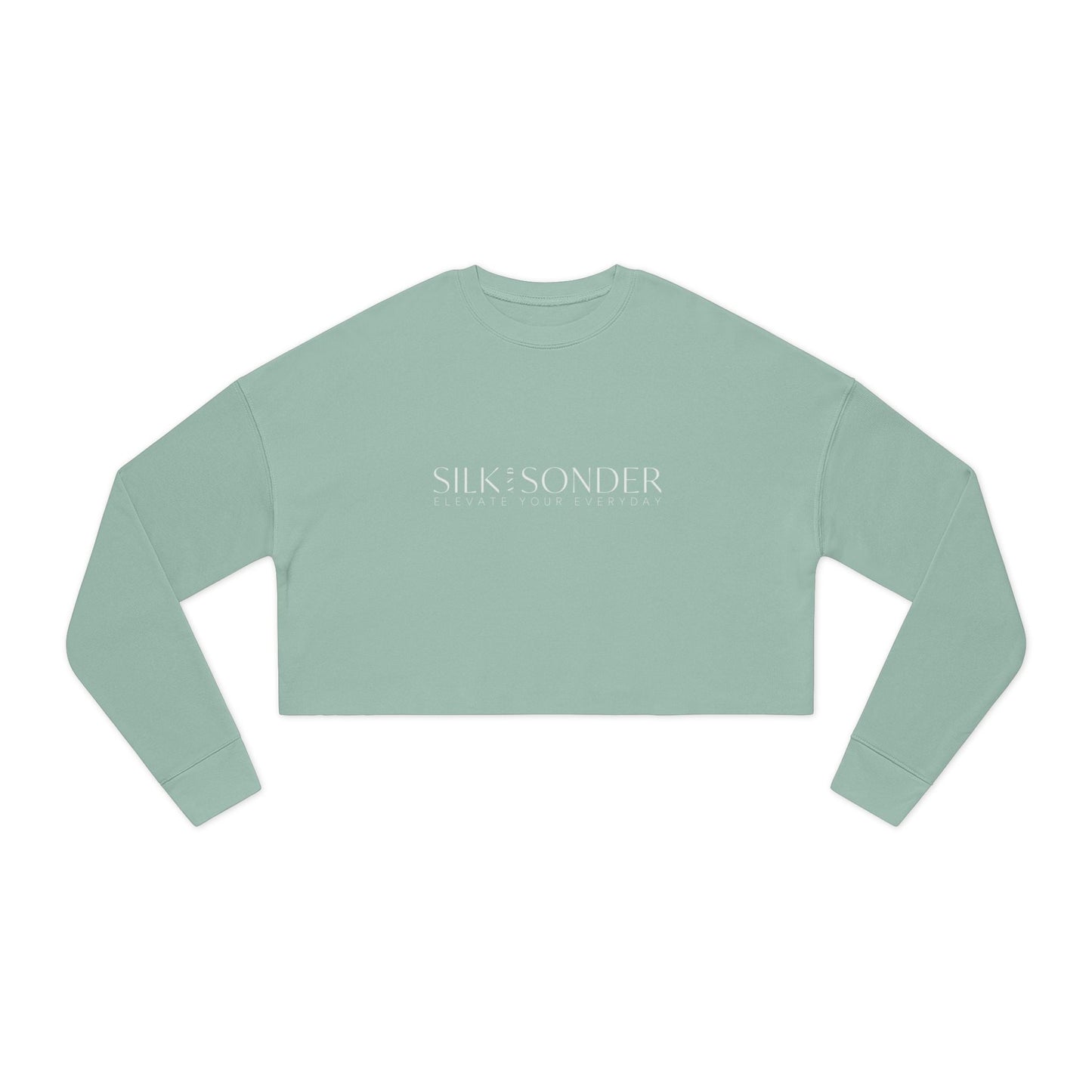 Printify Sweatshirt Silk + Sonder Logo Cropped Sweatshirt