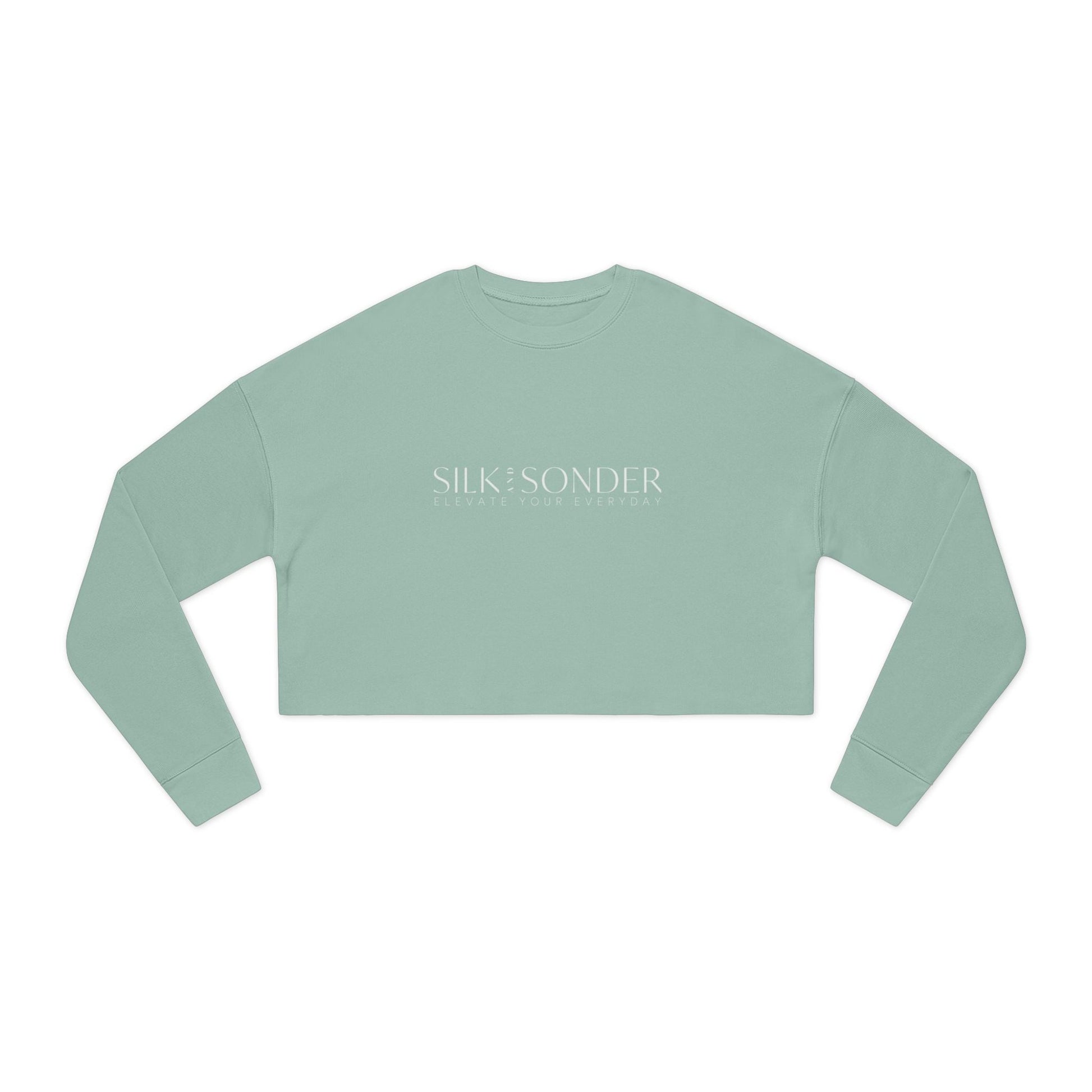 Printify Sweatshirt Silk + Sonder Logo Cropped Sweatshirt