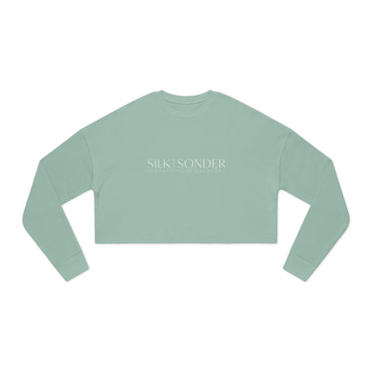 Printify Sweatshirt Silk + Sonder Logo Cropped Sweatshirt