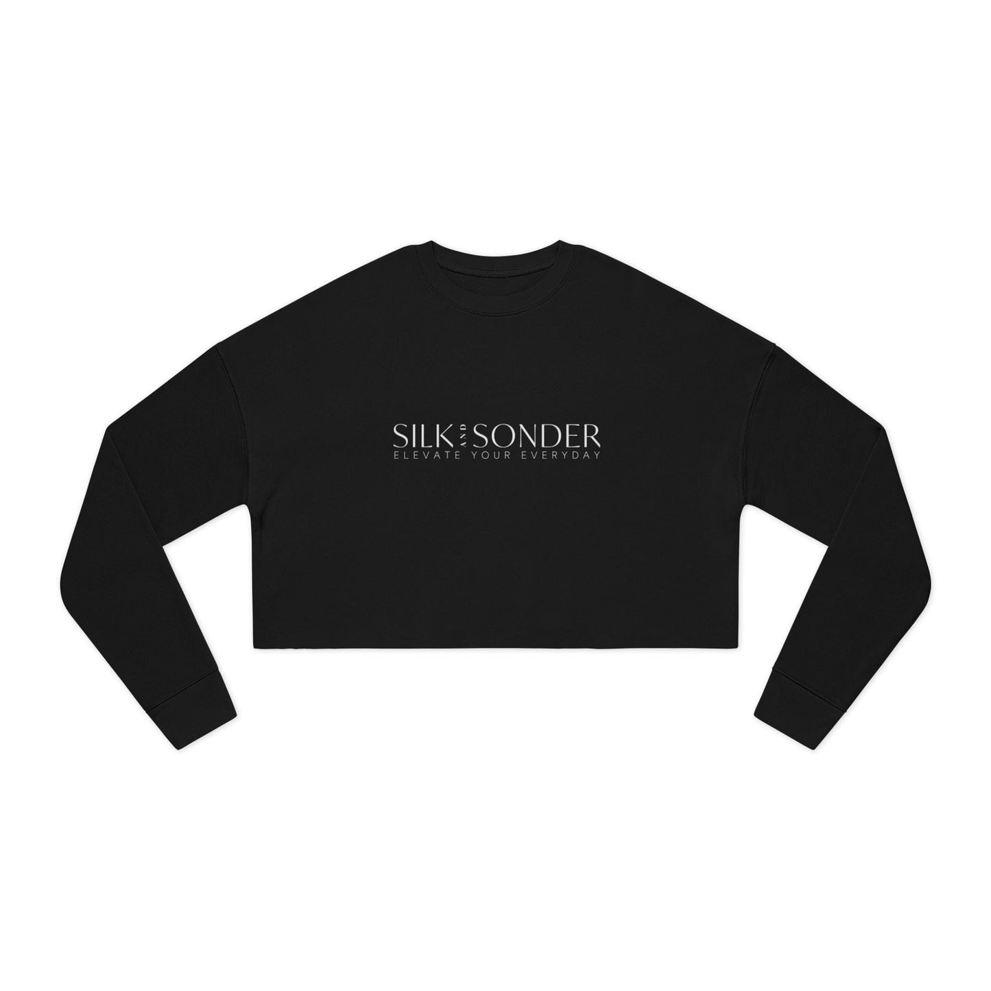 Printify Sweatshirt Silk + Sonder Logo Cropped Sweatshirt