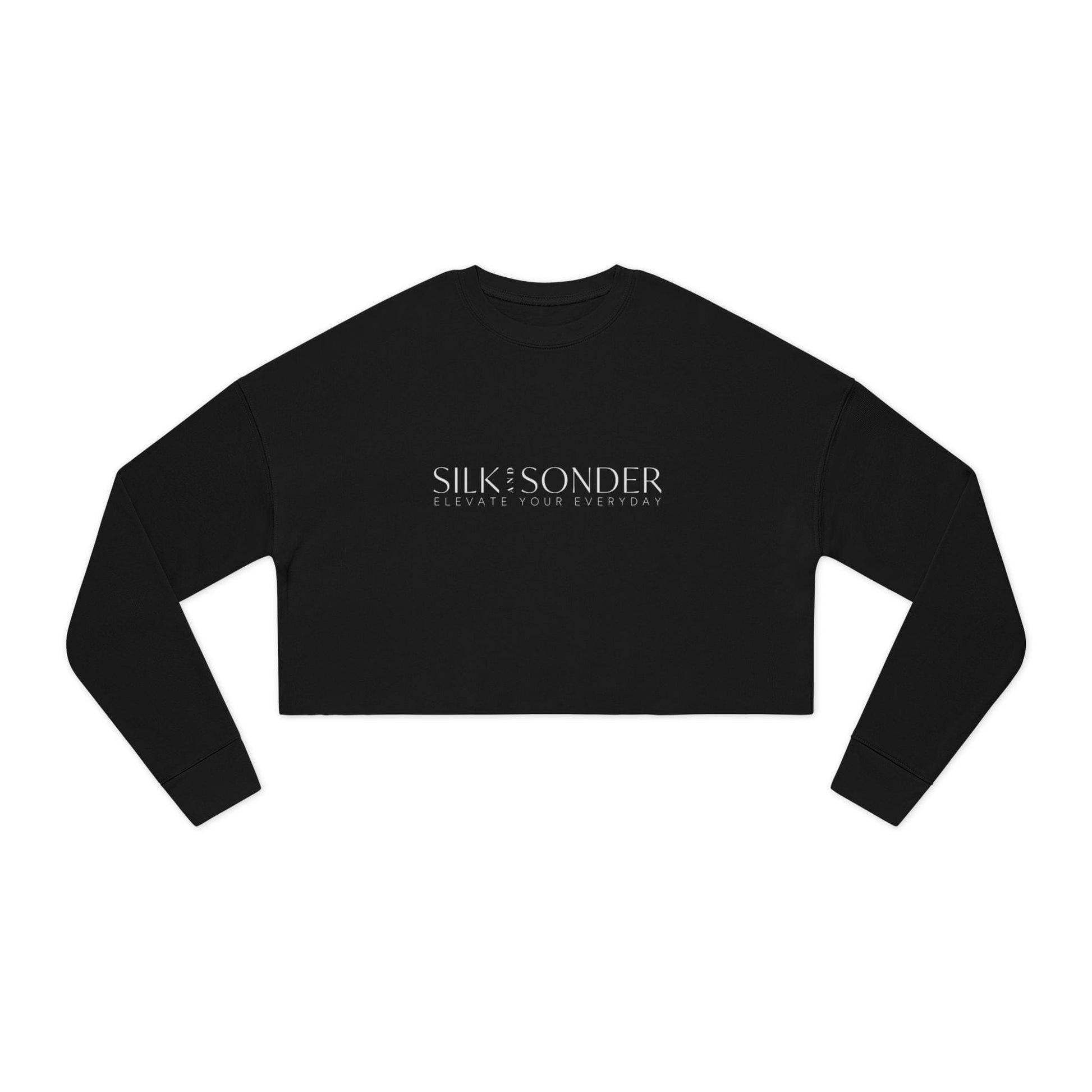 Printify Sweatshirt Silk + Sonder Logo Cropped Sweatshirt