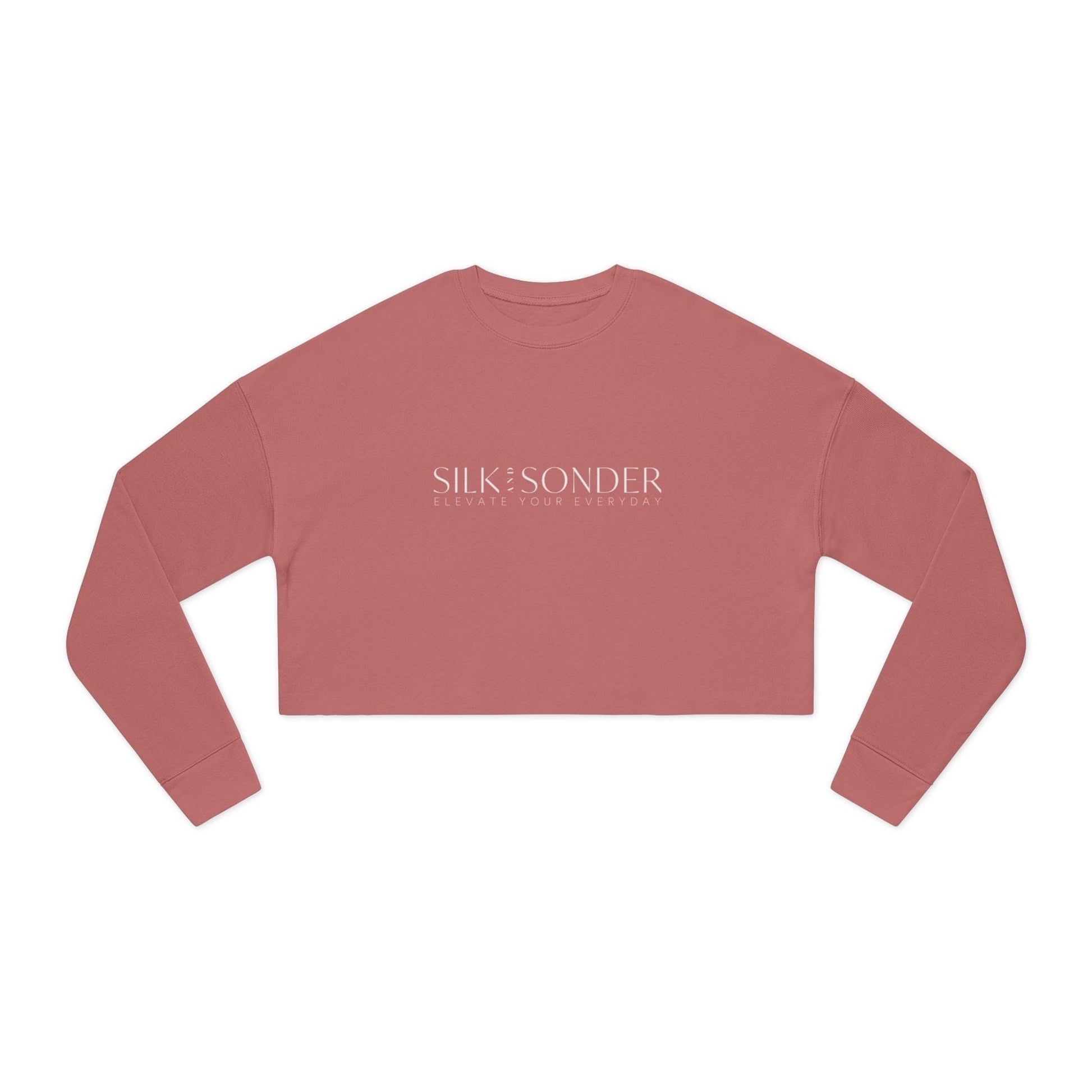 Printify Sweatshirt Silk + Sonder Logo Cropped Sweatshirt