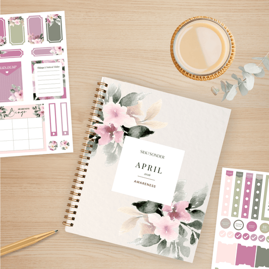 Silk + Sonder April Journal + Sticker Pack Bundle