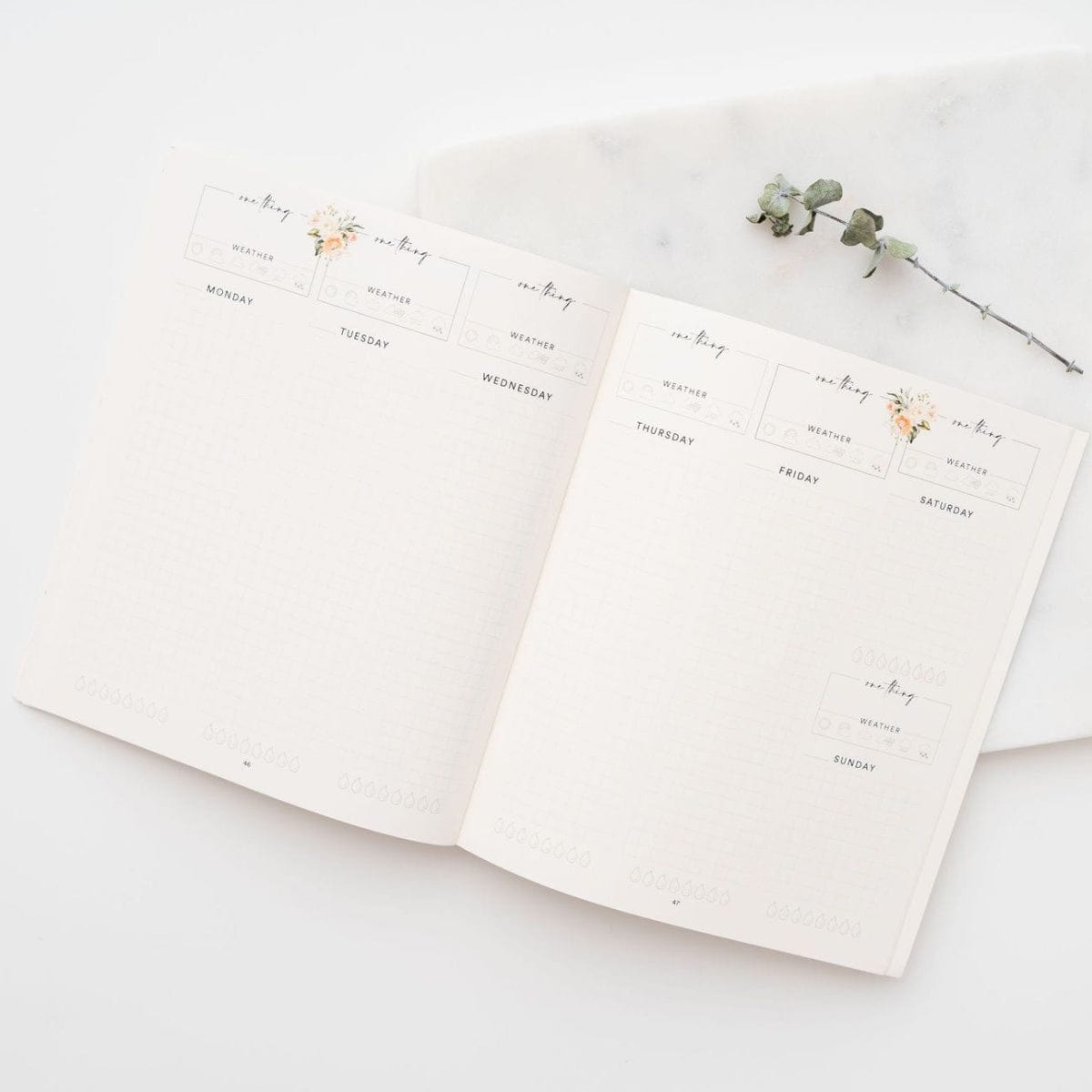 Silk + Sonder Dateless Self Care Planner