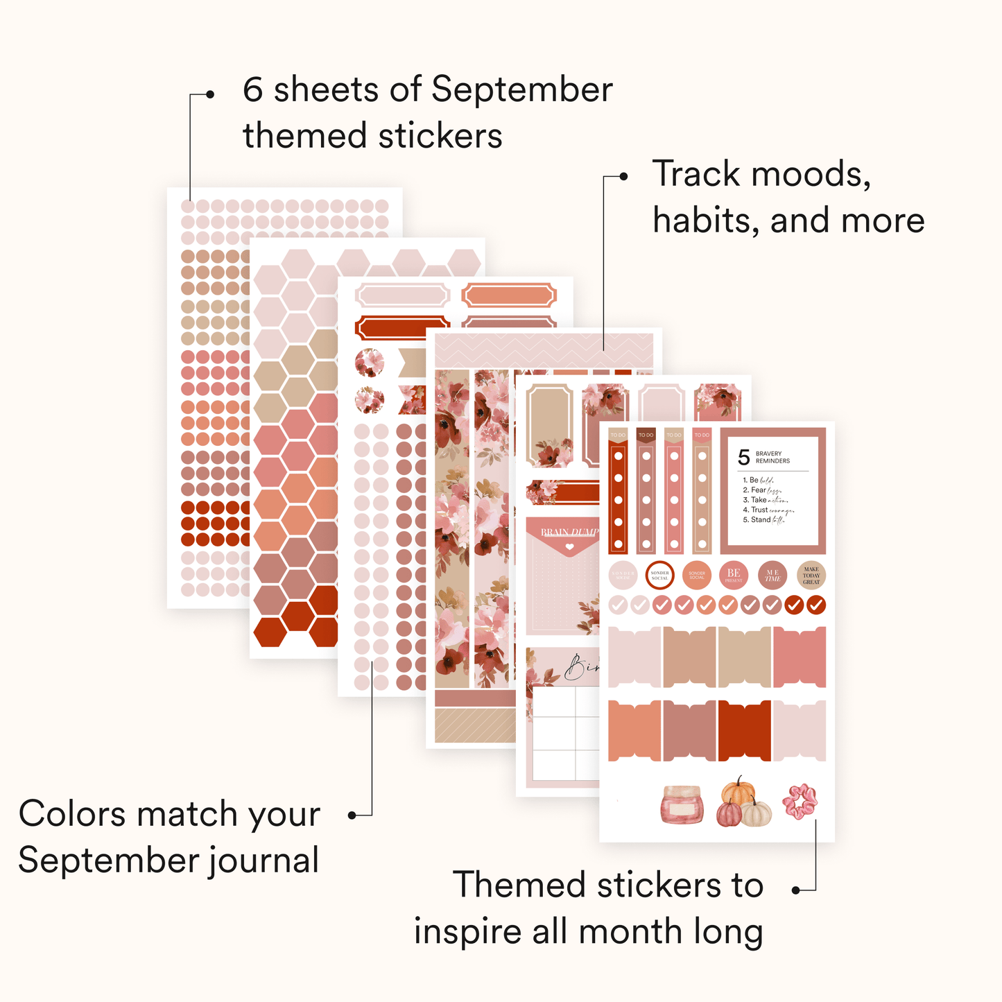 Silk + Sonder Digital Monthly Sticker Pack