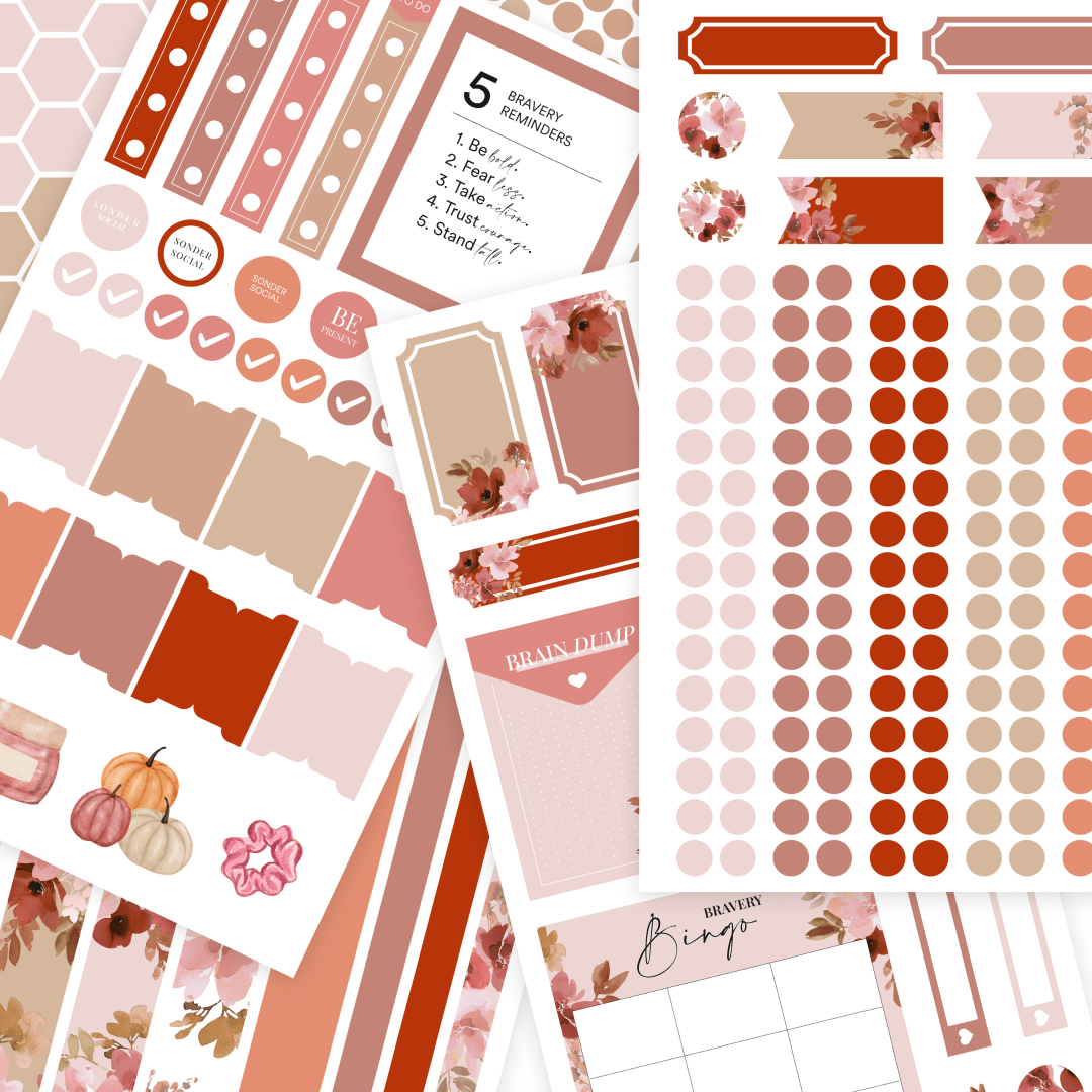 Silk + Sonder Digital Monthly Sticker Pack