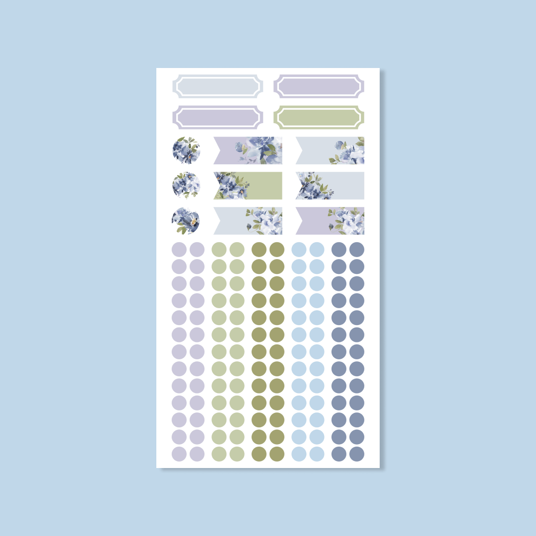 Silk + Sonder Flags and Medium Circles Optimism Stickers By The Sheet