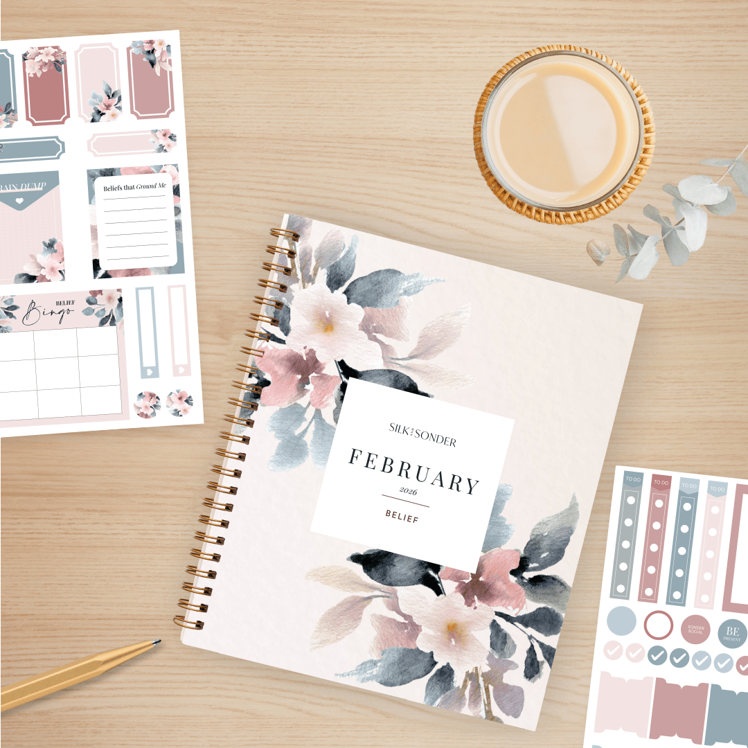 Silk + Sonder January Journal + Sticker Pack Bundle