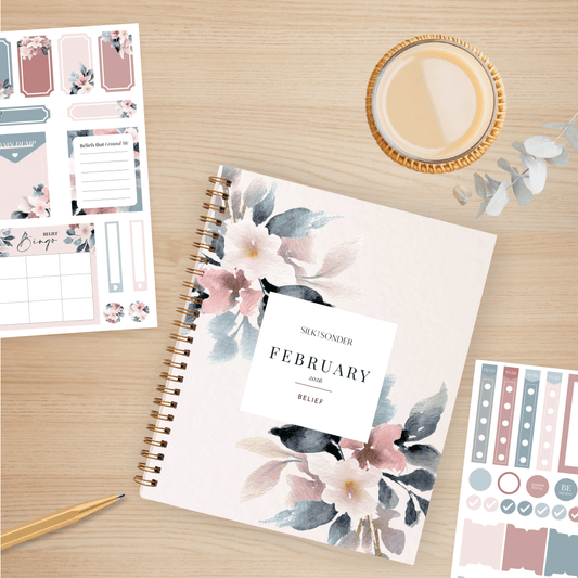 Silk + Sonder January Journal + Sticker Pack Bundle