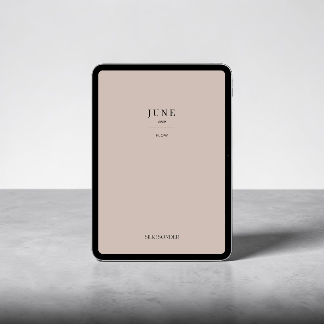 Silk + Sonder June: Digital Monthly Journal - Minimalist