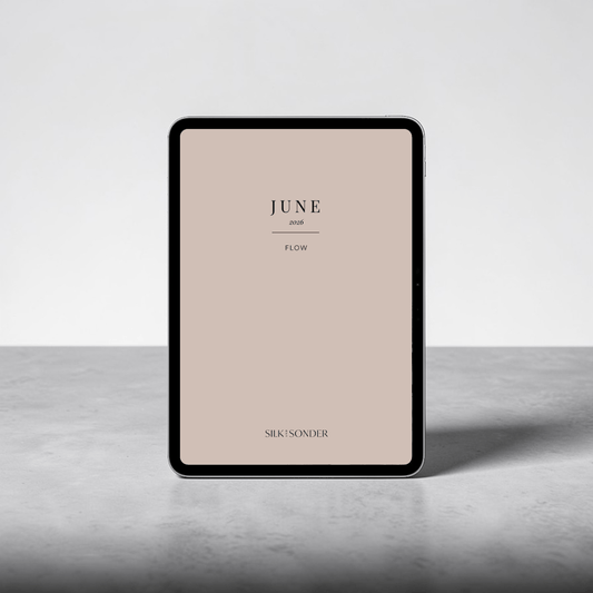Silk + Sonder June: Digital Monthly Journal - Minimalist