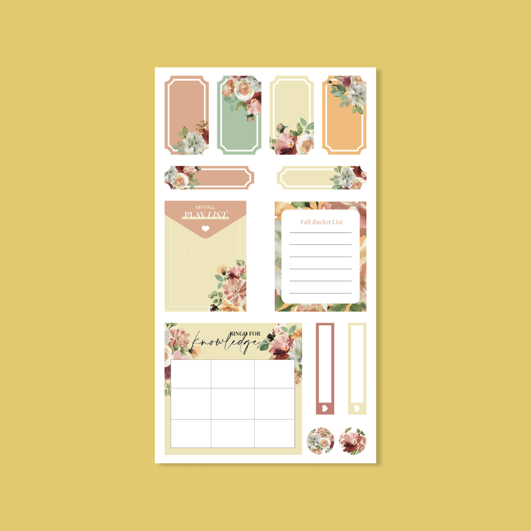 Knowledge Stickers By The Sheet – Silk + Sonder