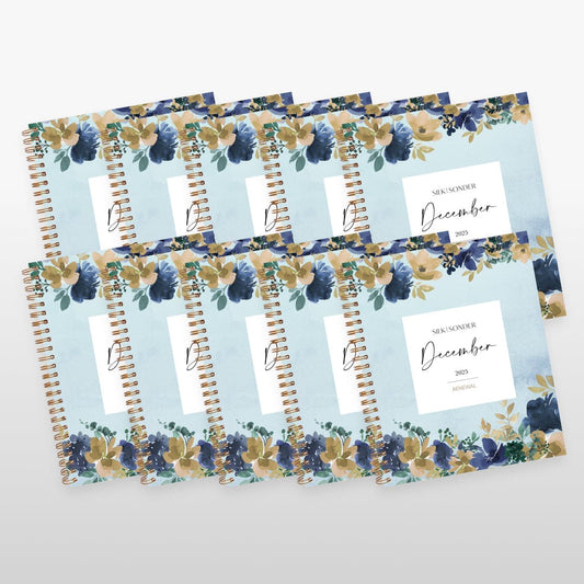 Silk + Sonder Monthly Self-Care Journals  : 10-Pack