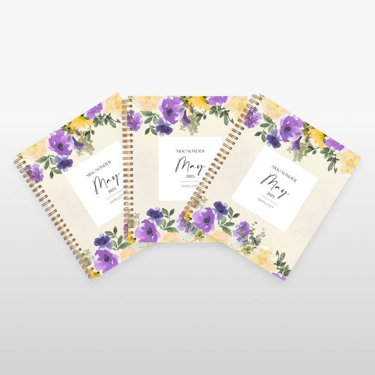 Silk + Sonder Monthly Self-Care Journals  : 3-Pack