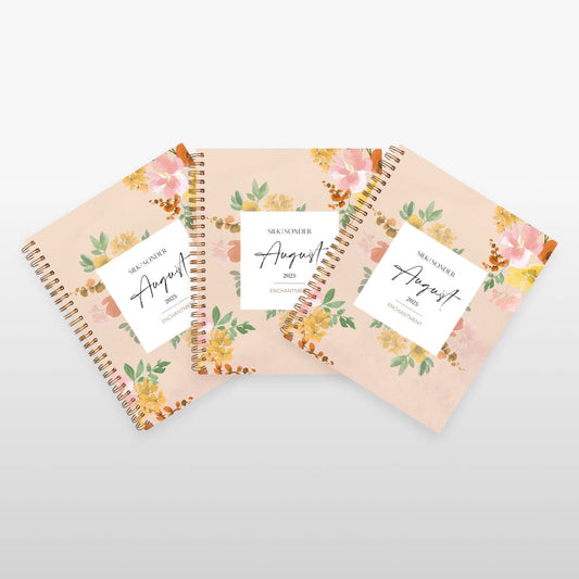 Silk + Sonder Monthly Self-Care Journals  : 3-Pack