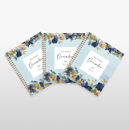 Silk + Sonder Monthly Self-Care Journals  : 3-Pack