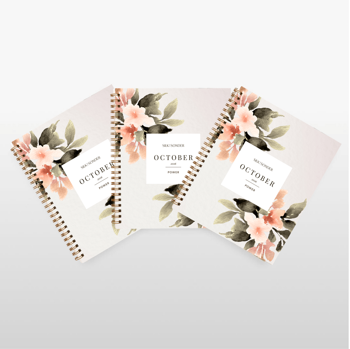 Silk + Sonder Monthly Self-Care Journals  : 3-Pack