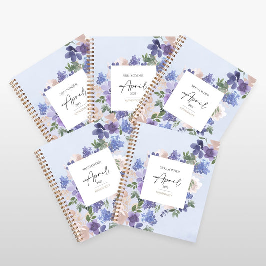 Silk + Sonder Monthly Self-Care Journals  : 5-Pack