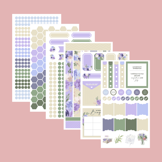 Silk + Sonder Monthly Sticker Pack
