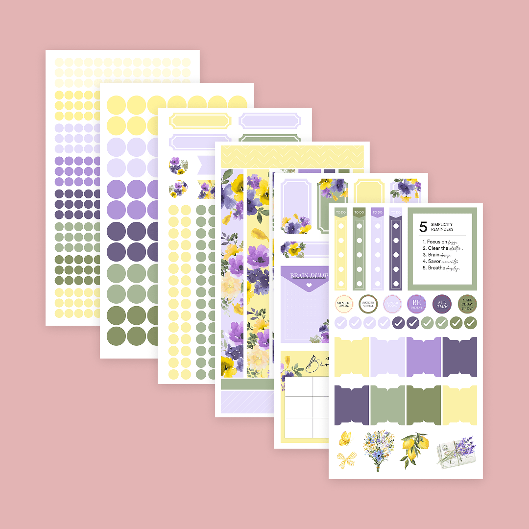 Silk + Sonder Monthly Sticker Pack