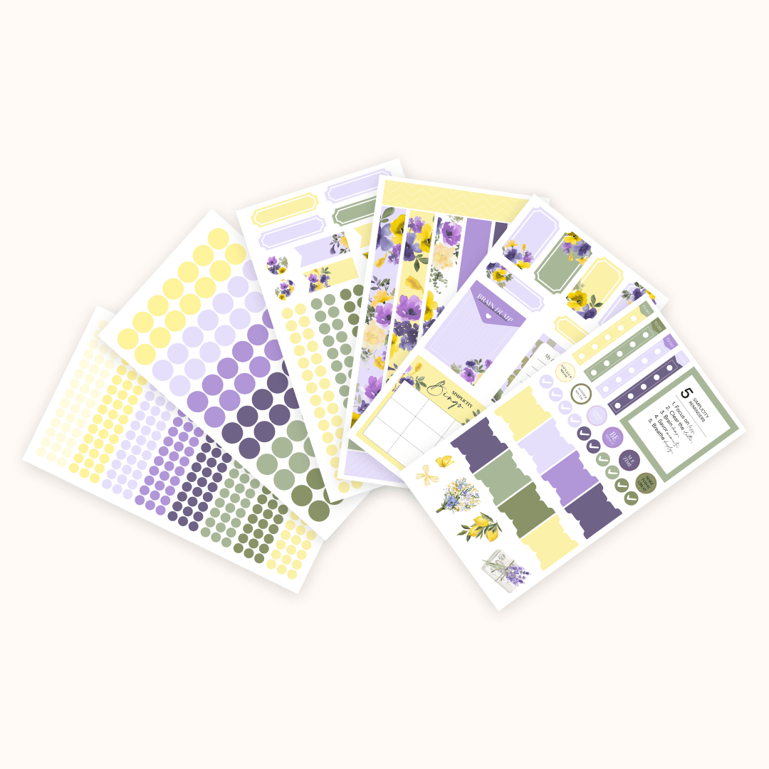 Silk + Sonder Monthly Sticker Pack