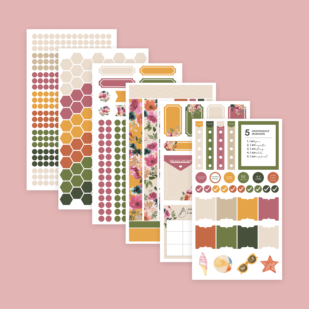 Silk + Sonder Monthly Sticker Pack