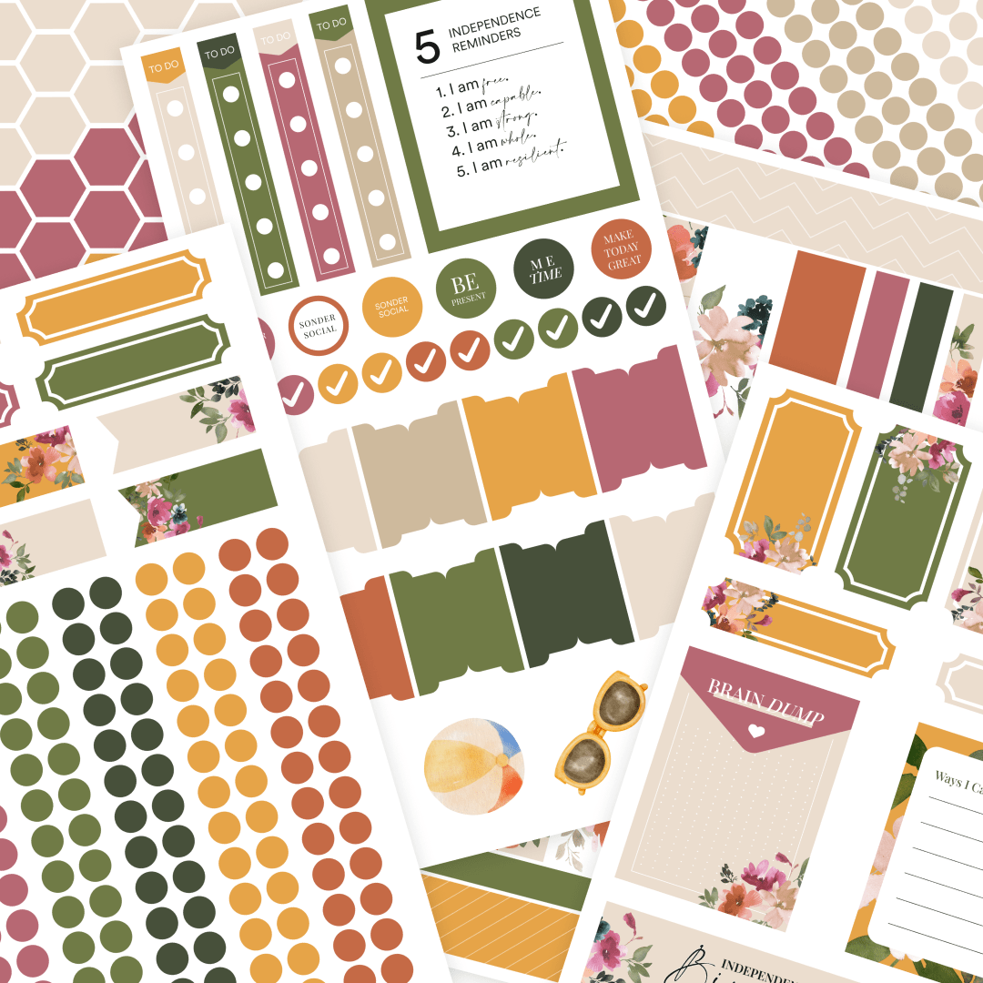 Silk + Sonder Monthly Sticker Pack