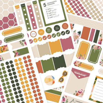 Silk + Sonder Monthly Sticker Pack