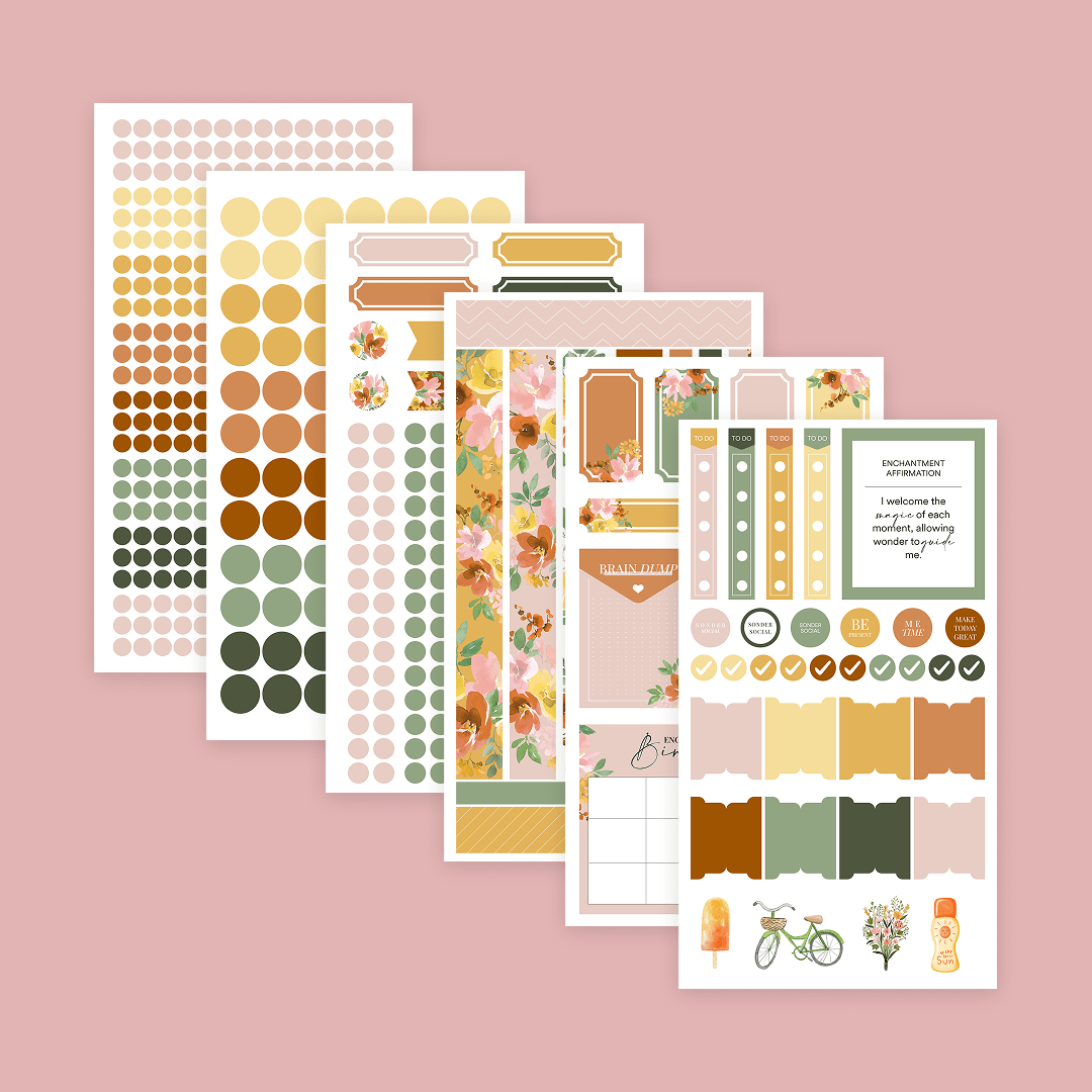 Silk + Sonder Monthly Sticker Pack