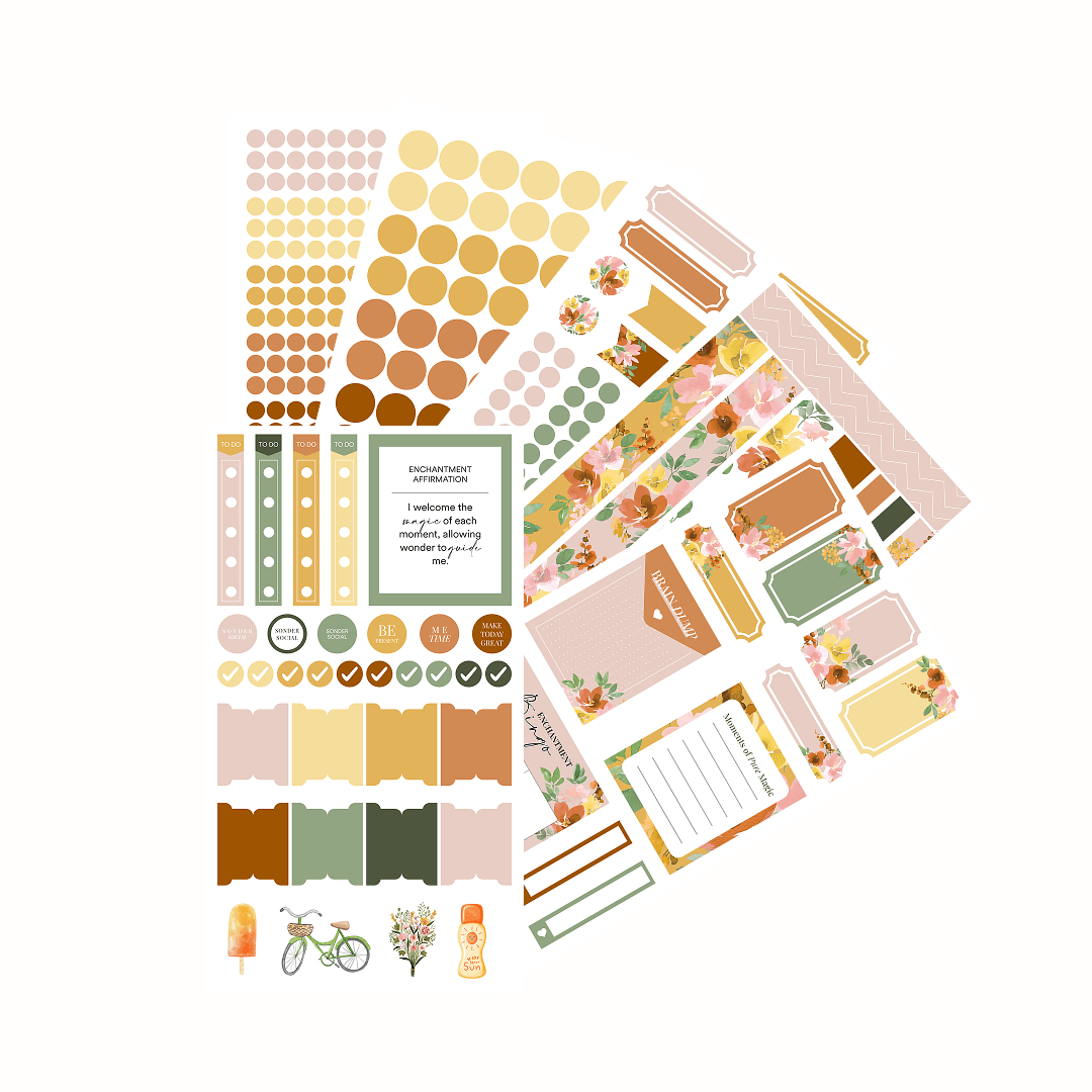 Silk + Sonder Monthly Sticker Pack