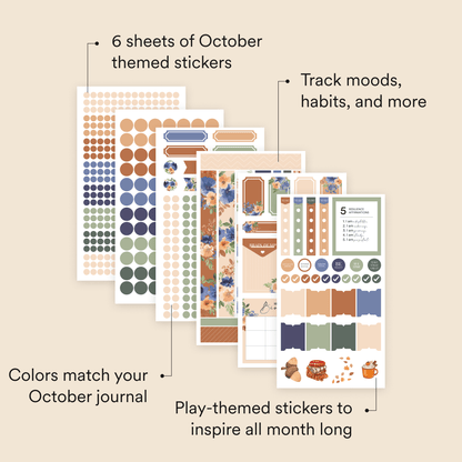 Silk + Sonder Monthly Sticker Pack