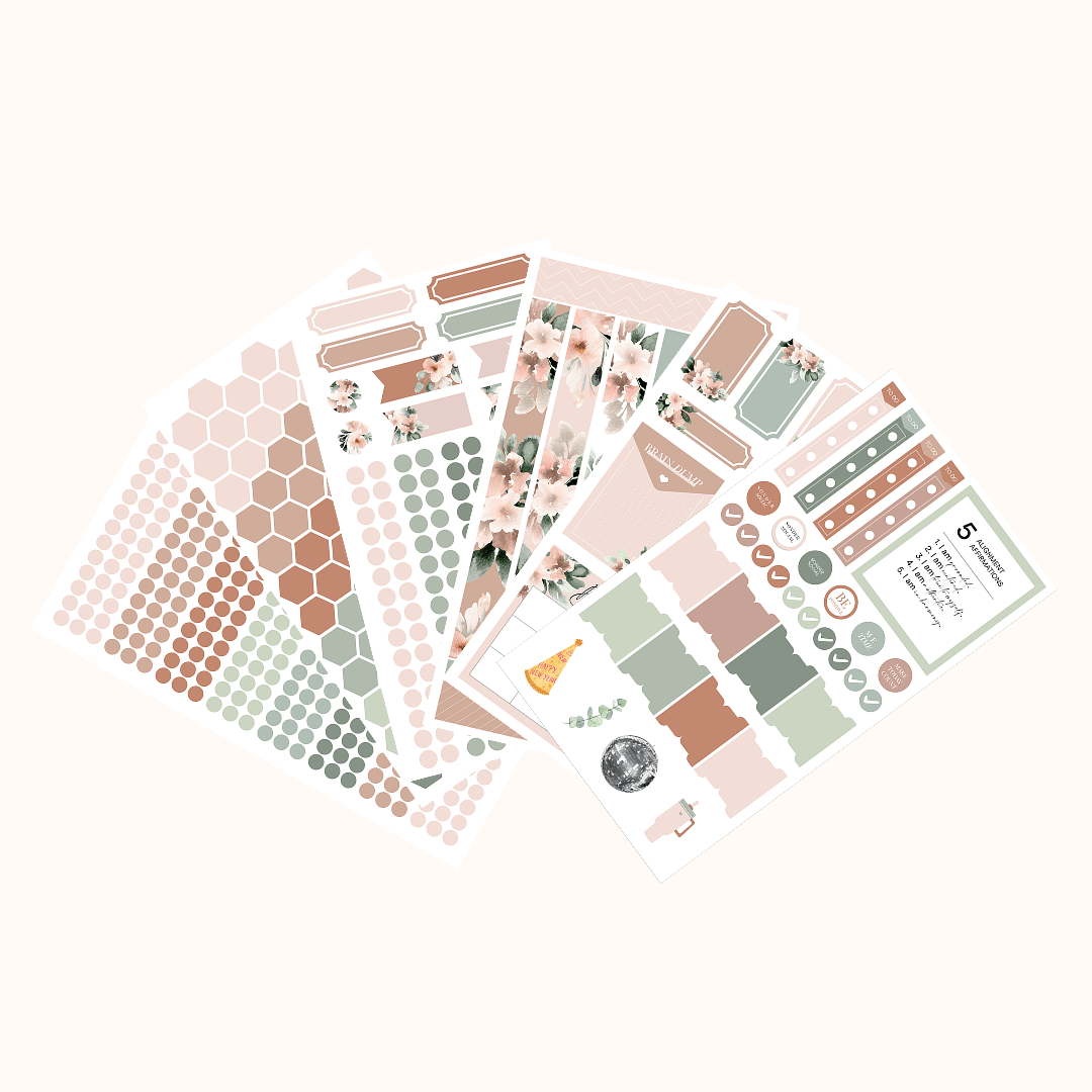 Silk + Sonder Monthly Sticker Pack