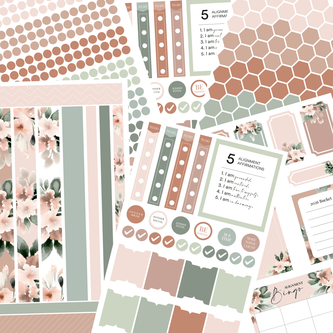 Silk + Sonder Monthly Sticker Pack