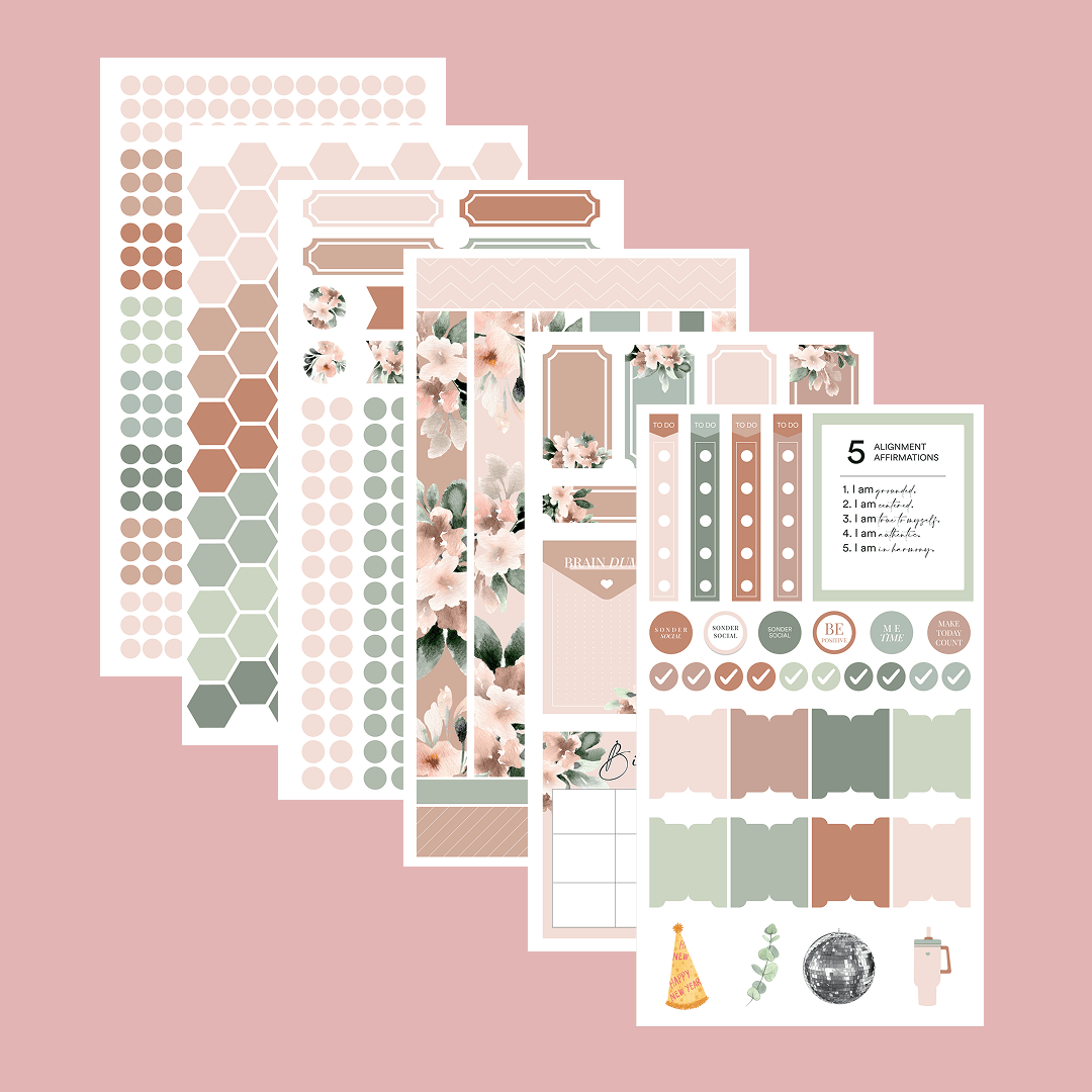 Silk + Sonder Monthly Sticker Pack