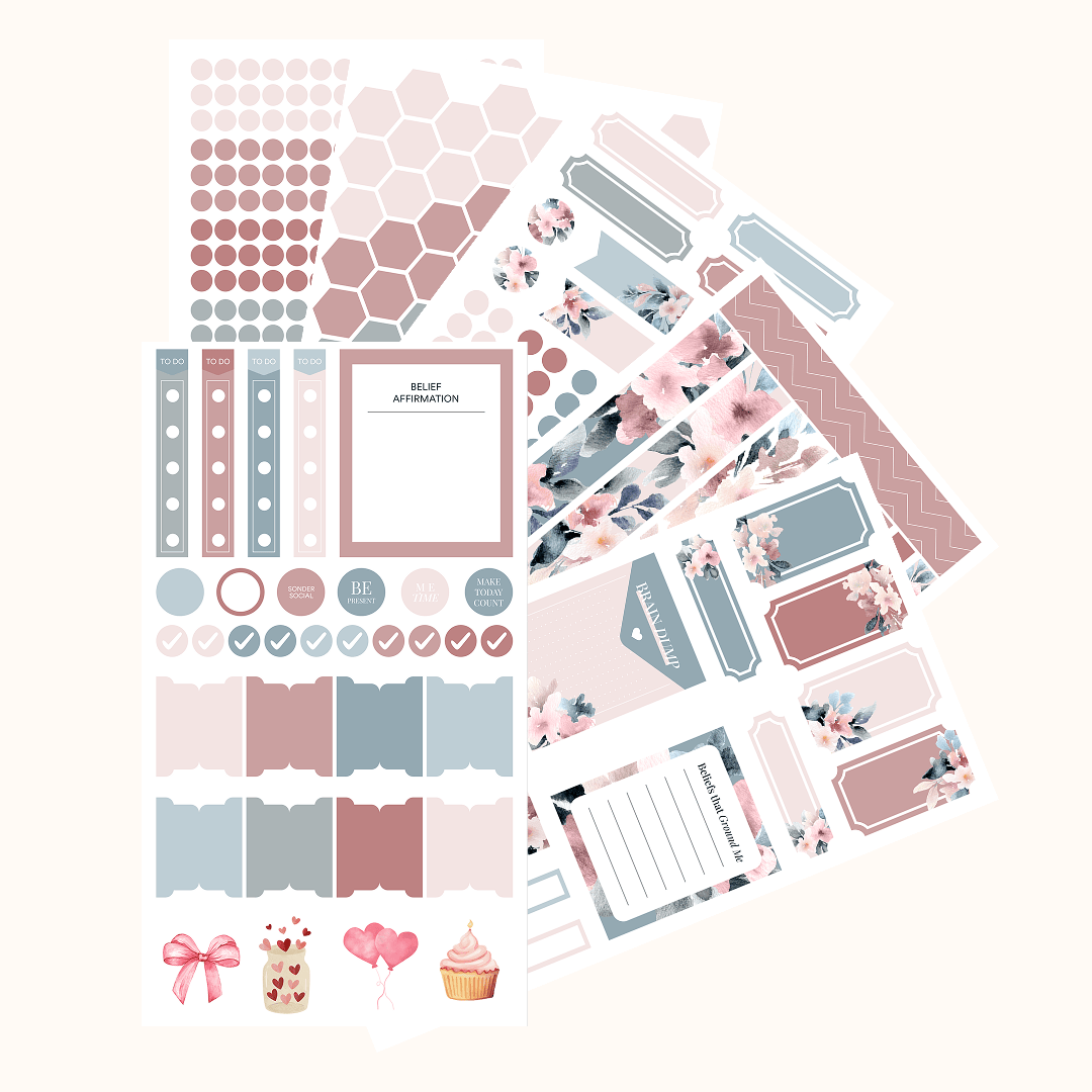 Silk + Sonder Monthly Sticker Pack